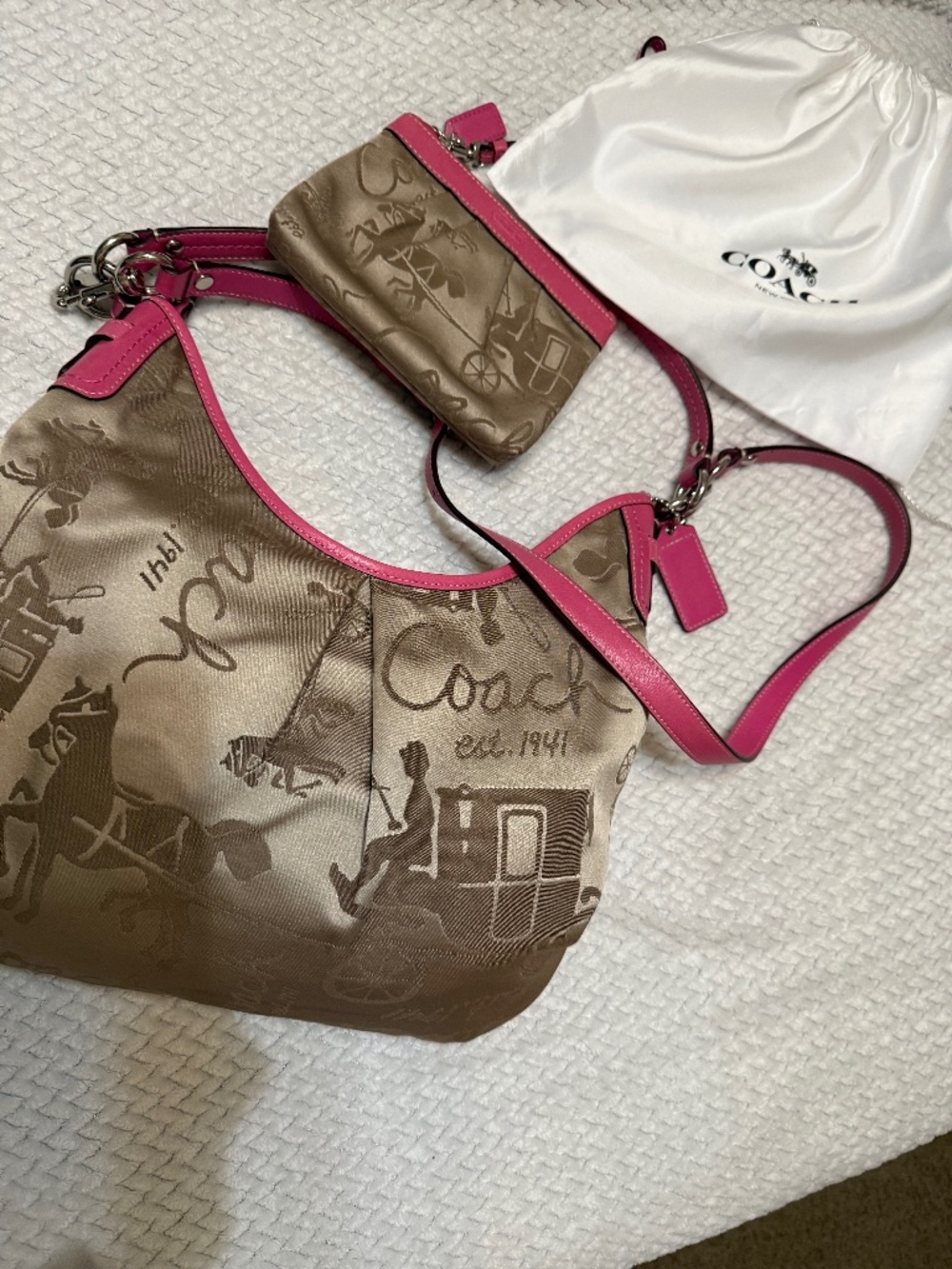 Cute Y2K coach set purse & wristlet